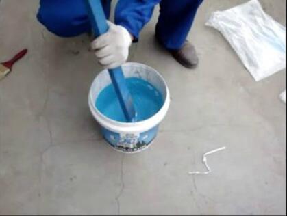 k11蓝色经典防水涂料施工视频